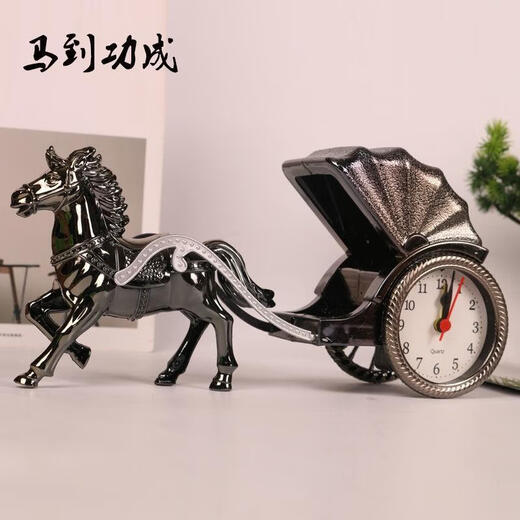 Fat Donglai's same style desktop clock table clock American retro desktop clock silent bedside small ornaments decoration guest smooth sailing alarm clock gold