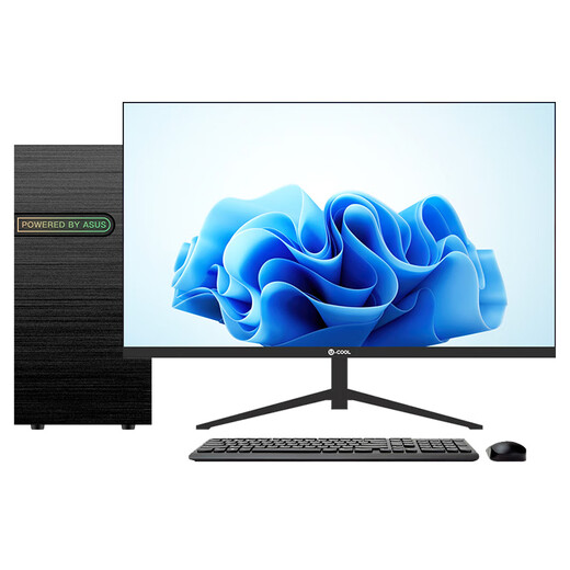 ASUS office computer i5 10400/12400/13400 core display host home office entertainment design desktop computer full set of desktop assembly computer host DIY complete machine configuration one i5 10400 core display/16G/512G single host