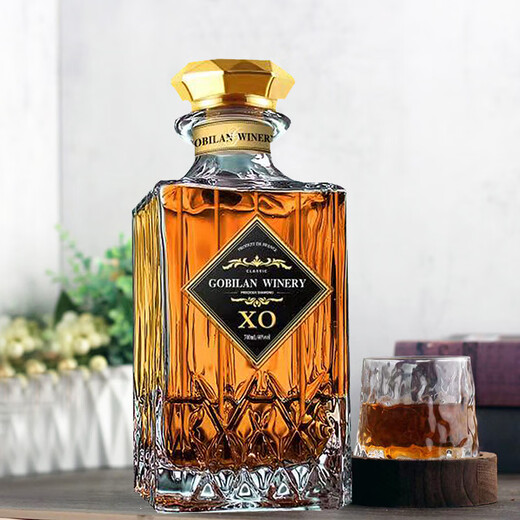 Göyalun Winery XO Brandy French Rice importiert ausländische Wein 40 -Grad -Geschenkbox Zun Diamond XO 700 ml 2 Flaschen