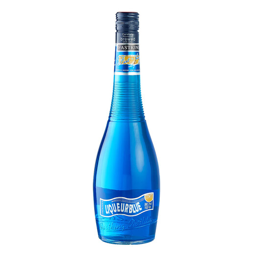 FAST.KING Blue Orange Liquor 700ml Liqueur Cocktail Mixing Base Wine Domestic Foreign Wine Baking Wine [2 Bottles] Blue Orange Flavor Liquor