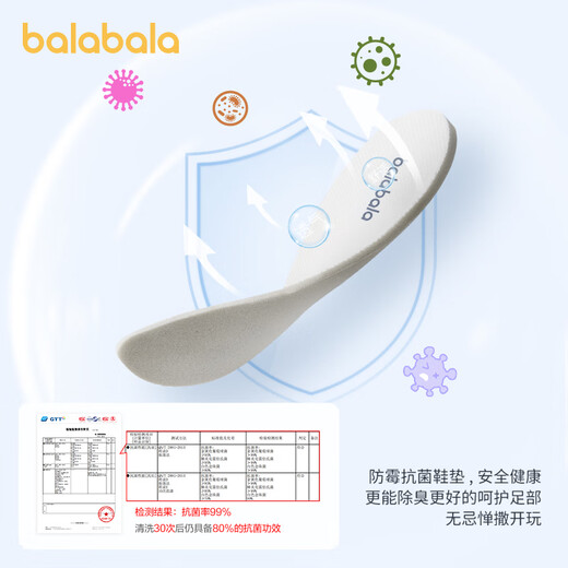Balabala baby toddler shoes for girls breathable mesh shoes autumn 2024 boys outdoor functional shoes 208324145202