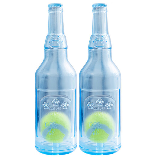 HELLOJOY Dog Toys Sound Bottle Pet Molars Resistant Bite Puppies Bichon Frize Corgi Small and Medium Dogs Self-Entertainment Relief Tennis