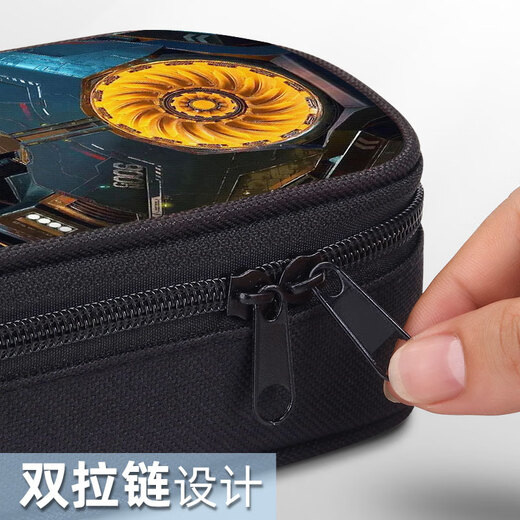 鲸年环太平洋笔袋机甲战士文具盒学生铅笔袋小学生初中生笔盒男孩子男 帆布笔袋ZW9734