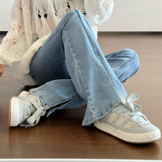 阿迪达斯 （adidas）520礼物520礼物Originals Adimatic三叶草新圆头鲨鱼面包休闲鞋 绿灰色 IE9864 42