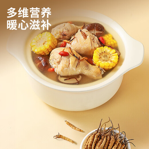 Tongrentang Brand Cordyceps sinensis 100g Broken Grass Cordyceps Gift Box Nutritional High-end Gift Box for Elderly Parents and Elders Beijing Tongrentang