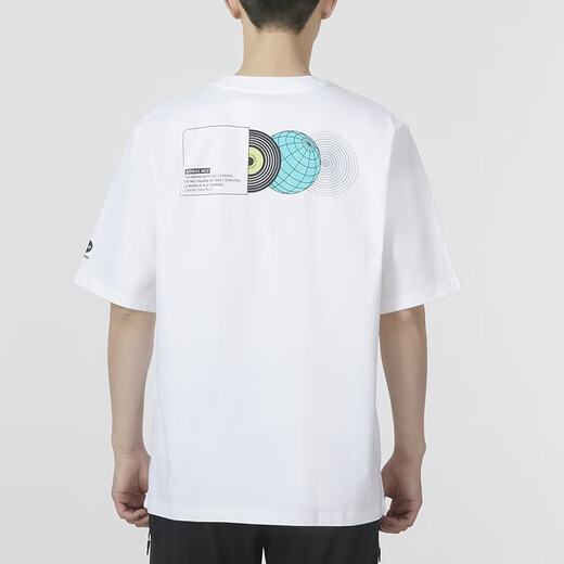阿迪达斯 （adidas）Neo短袖T恤男士夏季运动服时尚印花休闲圆领半袖衫上衣 HC9717白色 L