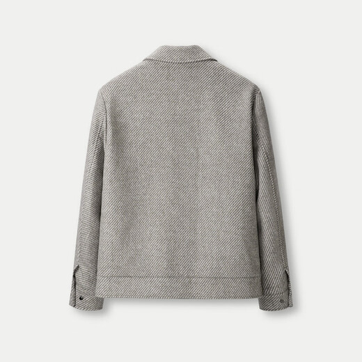 HLA Hai Lan House Jacket Men's Lapel Striped Woolen Warm Jacket Men's Winter