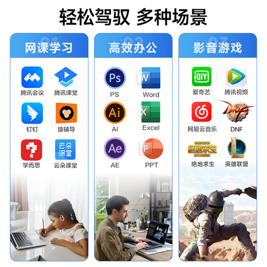 UIG Rescue Series Subsidy 30% 2025 New Intel Core i9 64G Laptop Thin and Light Student Office High-Performance Gaming Laptop Design AI Laptop Rescue Series Core i9 Level/Backlight Fingerprint Unlock League of Legends 16G Running Memory + 512GB Ultra-Speed Solid State Drive