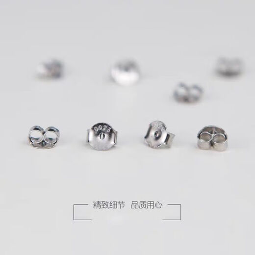 Minamiuri 925 Tremella Ear Blocking Caps, Earrings, Back Holders, Anti-falling Fixing Buckle, Silicone Anti-slip Plugs, Ear Accessories, 5 Pairs (925 Silver 3 Pairs + Transparent Style 2 Pairs)