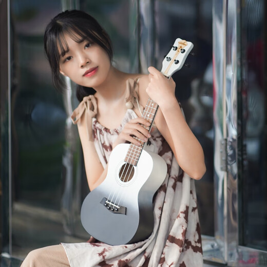 Guitarist单板尤克里里23寸初学者女生专用入门级高颜值26寸儿童小吉他 23英寸 月明星稀 赠教学