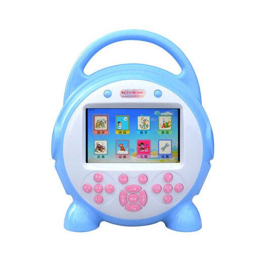 DO QUICK video puzzle early education machine smart toy children's story machine early education machine touch screen 16G sky blue touch screen + buttons (charger included)