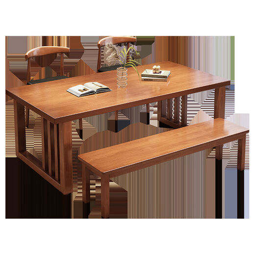 Zhangdian 2024 Nouveau bureau et table de salle à manger intégrée avec le nouveau salon de style chinois grande table en bois massif en bois massif multi-personnes table