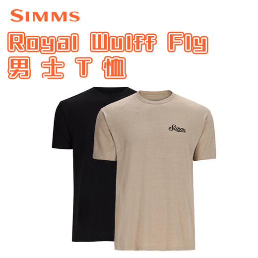 SIMMS新款短袖T恤春夏透气舒适男生时尚路亚户外钓鱼服柔软舒适速干 PG-14099 黑色 M
