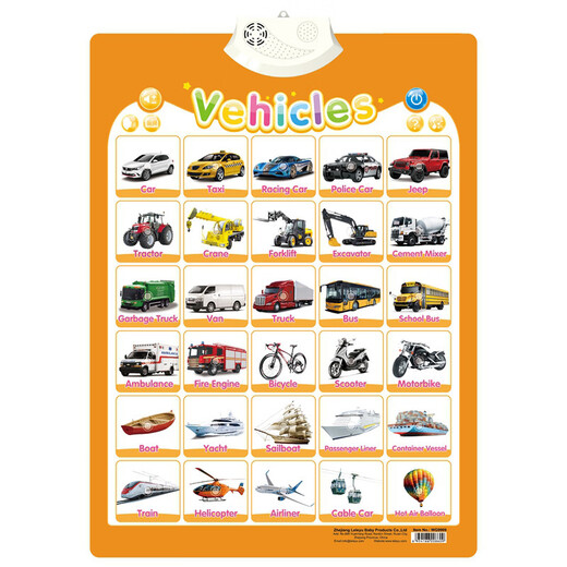 Leleyu (Leleyu) Lectura estrictamente seleccionada y publicando Inglés Audio Children Hanging Pictures and Pinturas juguetes Talkingcha Animal - Pure Inglés