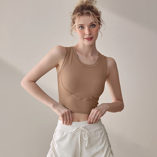 LULU CENTURY Yoga Suit Women's Shockproof All-in-One Pilates Training Wear Sports Vest Fitness Bra Trendy Blue M