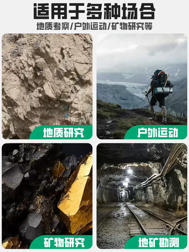 Zhong Zhanggui geological exploration hammer quarrying miner survey hammer small mountain climbing adventure escape pointed flat head flat pick hammer small pointed geological hammer + 8-inch hand guard steel chisel