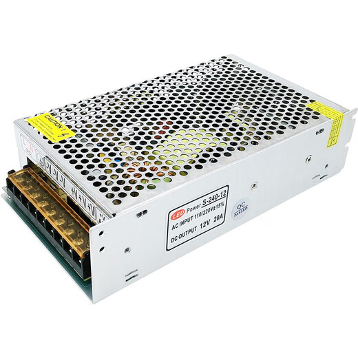 Fuente de alimentación XMSJ 1220240 Light Strip Strip Módulo de luz Caja de luz 12250 Transformador 12V 20A 240W