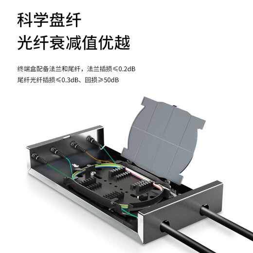 Boyang 4-Port-Desktop-Glasfaser-Anschlussbox Tail Glasfaser-Kabel Fusion Box Verbindungsbox ST Multi-Mode Full Matching Bymm-4
