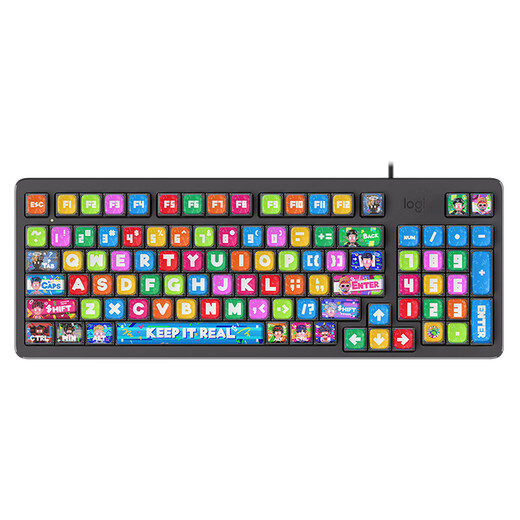 罗技（Logitech）K848机械键盘有线游戏电竞AI全键热插拔客制化DIY个性化PDT键帽电脑办公键盘 K848黑色+Rapper联名键帽