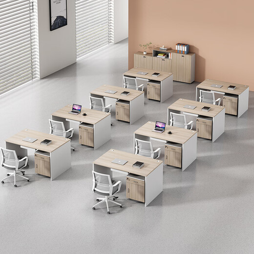 Ximulai staff desk and chair combination simple modern desk single seat furniture staff desk desk-1142
