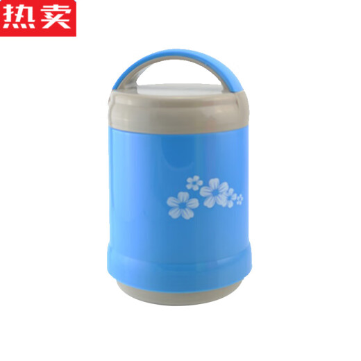 拓进德国进口品质保温饭盒玻璃内胆双层真空长保温桶便当便携大容量学 不挑色【9734】+条纹袋 1L