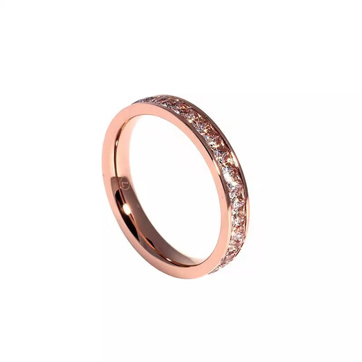 Luruo 18K gold ring for women AU750 rose gold baby's breath couple ring ring 2024 new trend 18K color gold baby's breath ring 4MM US size 5 country