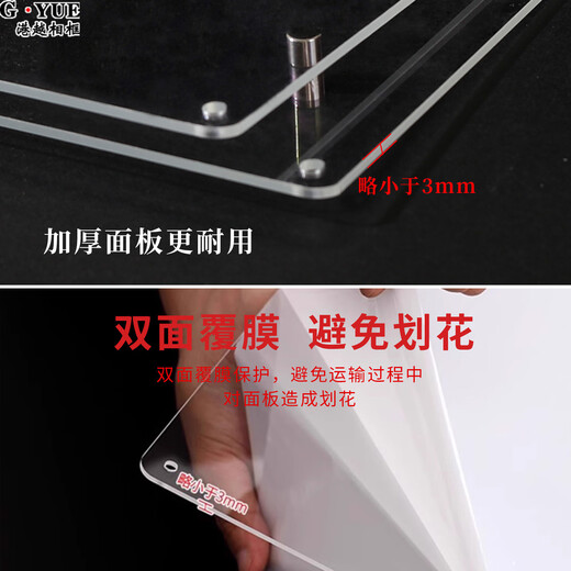 Hong Kong and Vietnam acrylic transparent family photo frame hanging on the wall, washed and printed photos enlarged and made into empty frames for wedding photos, customized, double-sided transparent rounded corners, 8 inches, inner frame 15.2*20.3 cm for hanging