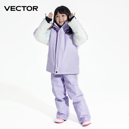 
Vector Children's ski suits, ski pants, men and girls split tops, pants, single board, double board, winter thickened waterproof and warm, Romantic Elf [ski jacket] 130cm