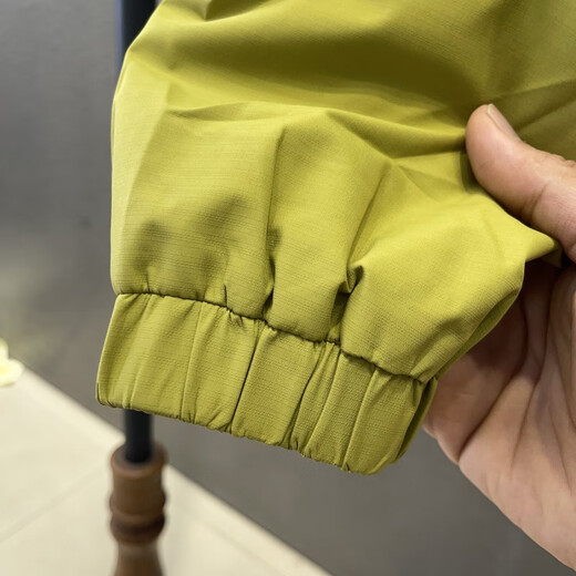 GUANGAN AEPE Hong Kong counter windproof and waterproof high-end green men's jacket hooded loose trendy brand design outer jacket fluorescent green XL 140-155Jin Jin equals 0.5 kg