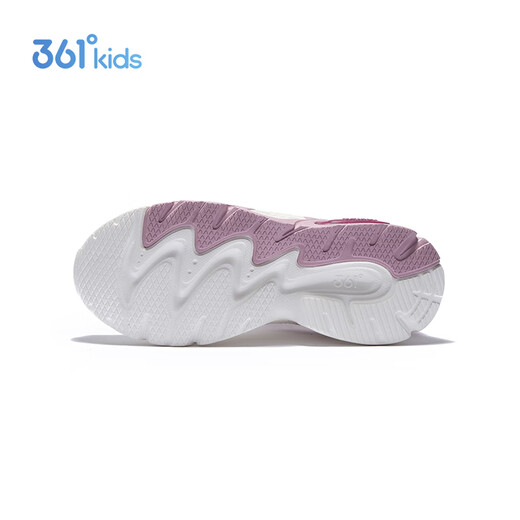 361 Children's Sports Shoes 25 Winter Light Cushioning Leather Knob Buckle Casual Running Shoes for Men, Women, and Large Children, Pink 33