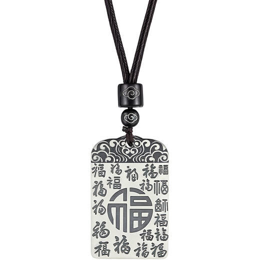 Laomiao Jingdong x Laomiao silver necklace pure silver Baifu Wangcai Wushi brand pendant pendant/about 22g