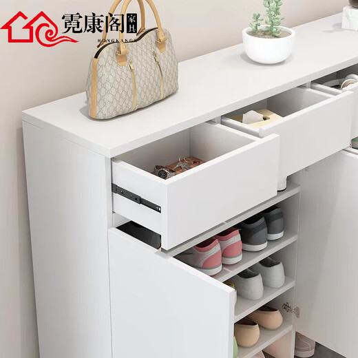 2025 New Light Luxury Home Shoe Cabinet Home Large Capacity Door Wall Simple Storage Entrance Living Room Storage Cabinet Length 80 Width 35 Inner Depth 30 Package Installation