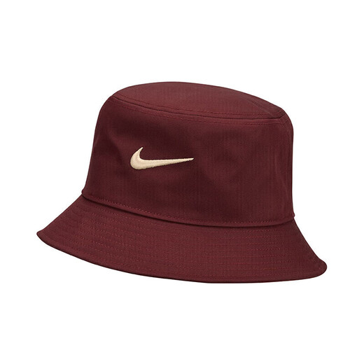 【准新品】耐克NIKE春运动配饰男女渔夫帽APEX BUCKET SQ帽子FB5382-681夜褐红M