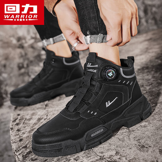 Pull back men's shoes Martin boots autumn and winter new men's high-top rhubarb boots workwear casual hiking shoes khaki 42