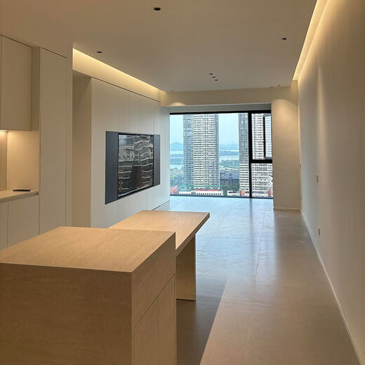 Jianyimao 2024 new model island dining table integrated household retractable travertine slate customized high-end kitchen guide table plus down table 2.3M island dining table + storage + socket