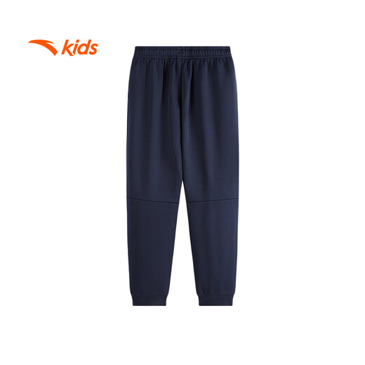 ANTA children's pants for men and women 2024 winter plus velvet warm knitted sports pants A72447703J