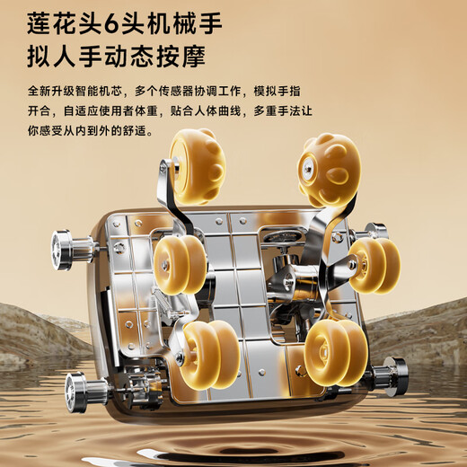 AUX massage chair for home use 6 heads + 6 heads space capsule 2025 new massage chair health full body massage sofa 4D movement kneading intelligent electric multi-function gift for parents Top version 6 heads + 6 heads double enjoyment 360 calf rub/coffee