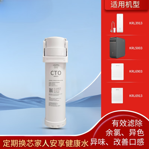 Fenxiangrui es adecuado para el elemento filtrante del purificador de agua Qinyuan KRL3913/KRL5003/KRL6903/KRL6913, elemento filtrante de ósmosis inversa RO de segunda etapa de la serie de diamantes de imitación pequeños