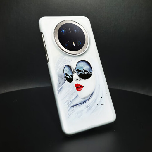 meskins deep sea fish school blue suitable for Huawei mobile phone case matte women's plain leather version anti-fall protection case custom feel shell dolphin cartoon personal painting private custom 3892 Mate40pro+
