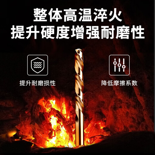 Delixi Electric tungsten steel drilling special stainless steel alloy universal twist drill super-hard industrial grade drill bit 6.0mm 1 pack