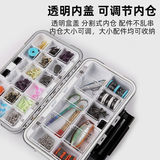 Hu Ge Luya Box Multifunctional Luya Bait Box Fishing Gear Accessories Box Fishhook Storage Box False Bait Box Tool Box