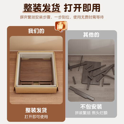 Ouyilang solid wood folding desk study desk small apartment home bedroom study multi-functional installation-free small table