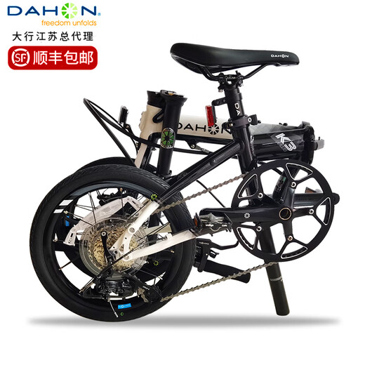 大行（DAHON）K3plus 碟刹折叠自行车16英寸9速便携单车男女式自行车KAA693 黑白内折【马甲线】
