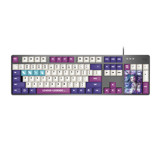 
Logitech K845 mechanical keyboard game e-sports wired keyboard computer office keyboard personalized custom keycap version for boys and girlfriends gifts K845 League of Legends Jinx Limited Edition Qingshell