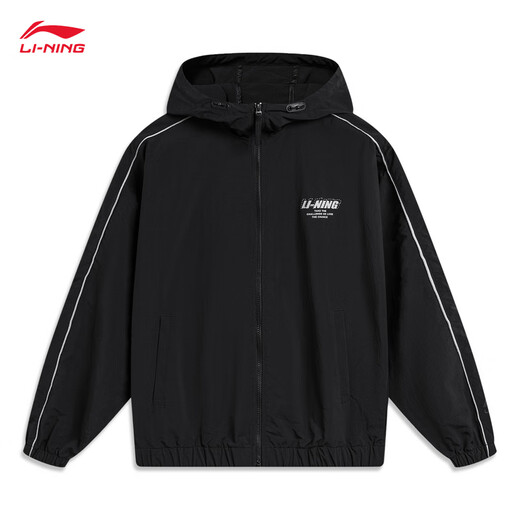 Lotus Lotus Blatt Schutzgrabenschicht 丨 Sport Trench Coats Männer und Frauen gleicher sommerlicher Wasserwasser im Freien im Freien lose Jacke [Trend und Mode] Black 695-1 L.