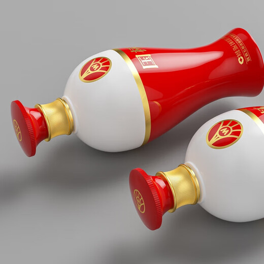 Guocun Wuliangye Xianlin ökologische Weinindustrie produziert 52 Grad 500 ml Mungbohnenwein 52 Grad 500 ml 6 Flaschen