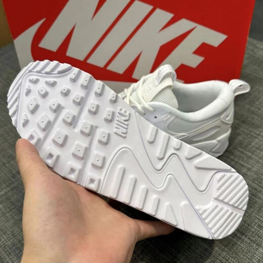 耐克（NIKE）女鞋运动鞋夏季新款AIR MAX气垫鞋缓震跑步鞋低帮透气休闲鞋 DM9922-101白色 36