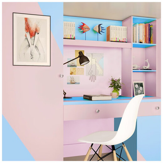 PVC waterproof self-adhesive wallpaper solid color dormitory instant sticker advertising lettering wall sticker furniture renovation dormitory dormitory 7027 fluorescent yellow 45CM*10M