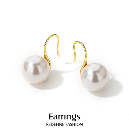 Qlady simple imitation pearl earrings for women niche temperament high-end earrings 2025 new silver needle earrings birthday gift