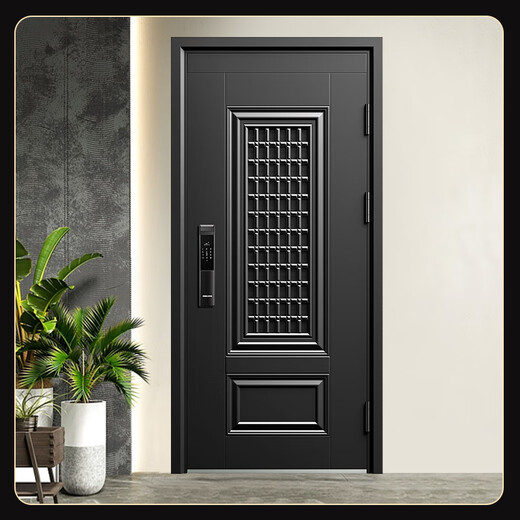 OUDILE Class A ventilated anti-theft door entrance door + thickened zinc alloy breathable vent doors and windows doors, middle doors, mother doors, smart locks, visual cat eye lock 2150*960/2050*1050
